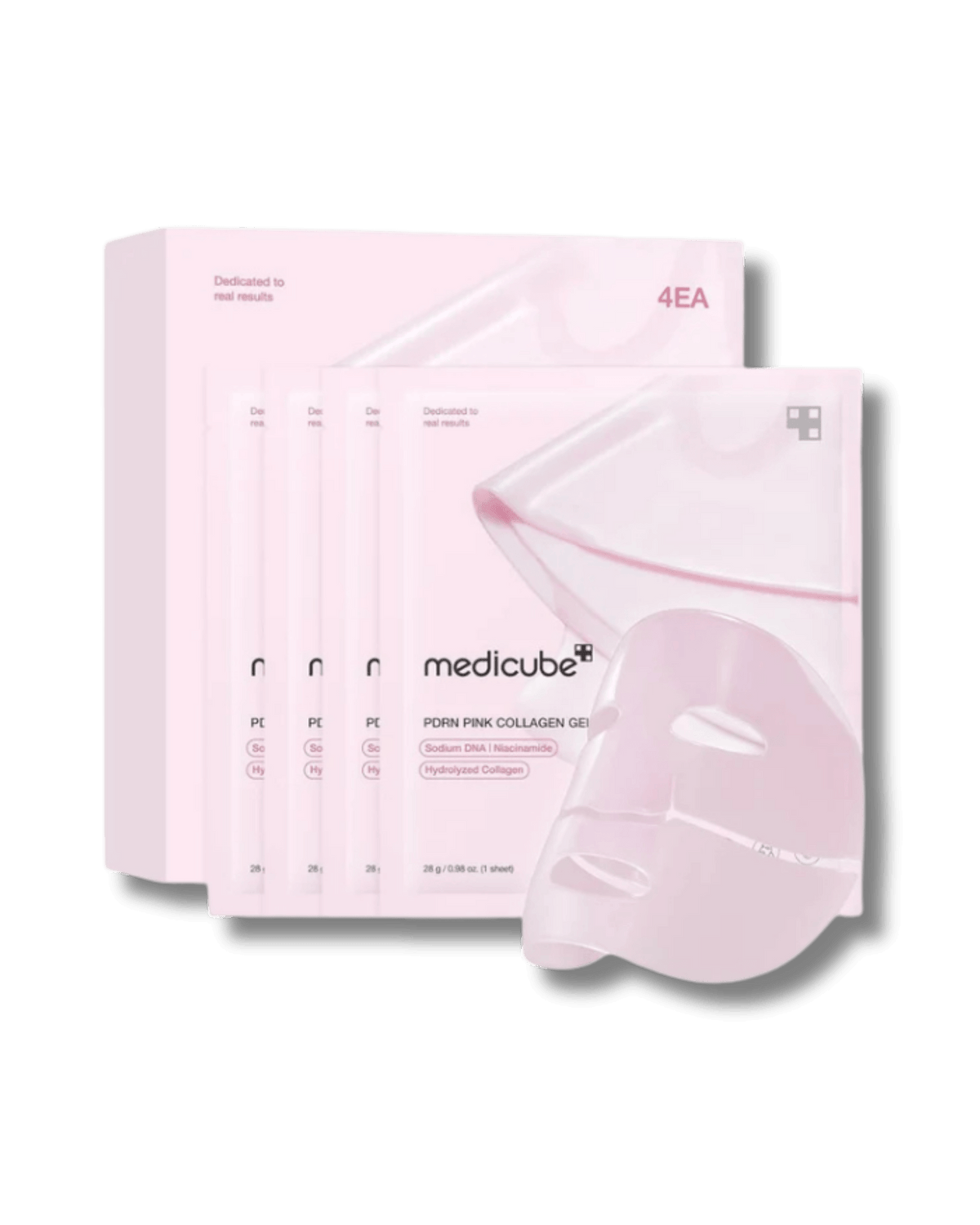 Medicube Salmon PDRN Pink Collagen Jelly Gel Mask 4 pzas